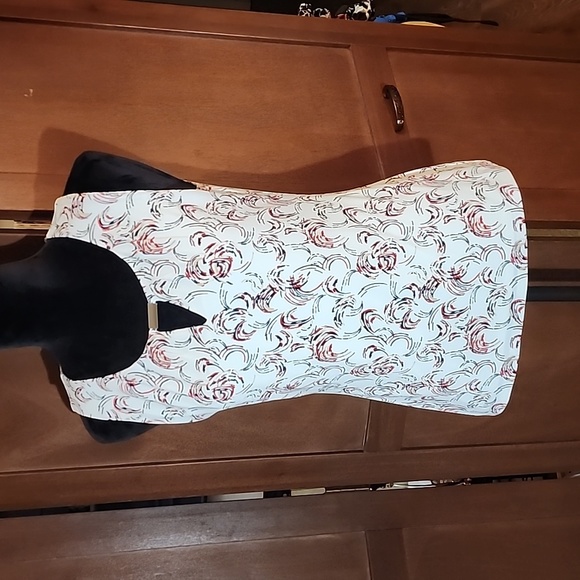 WHBM Sleeveless Abstract Print Lined Shell - Picture 4 of 6